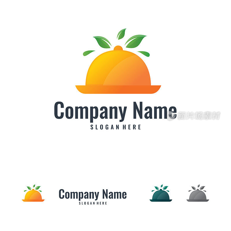 Nature Food logo designs vector, Restaurant logo symbol
